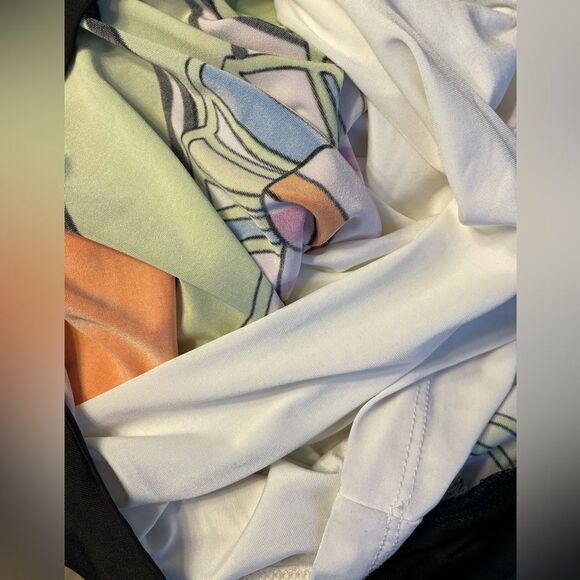 Analili Psychedelic Color Block Cutout Back S - Picture 3 of 6